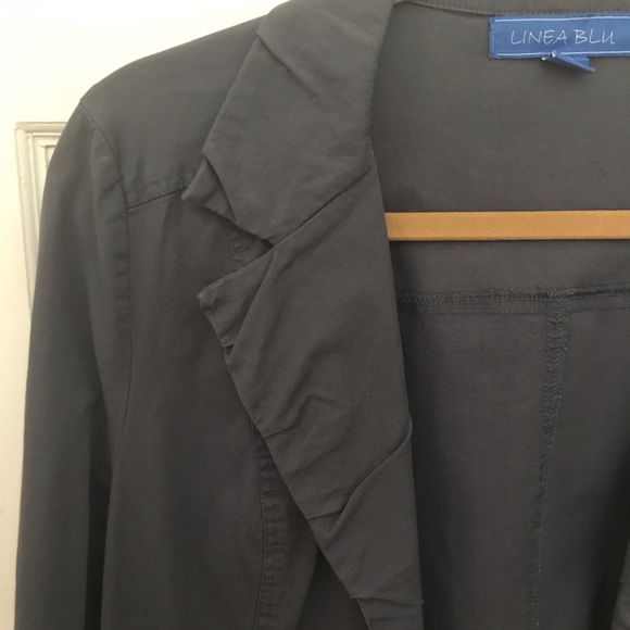 Linea Blu jacket w/ruching detail - Picture 3 of 6